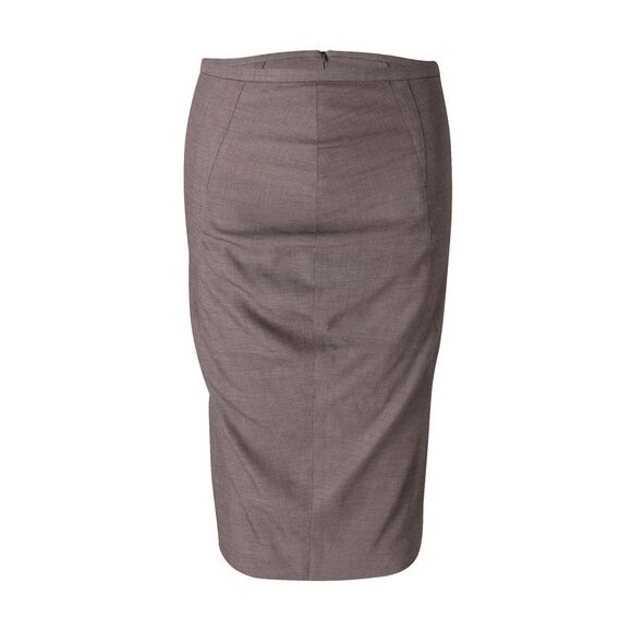 Sportmax Pencil Skirt in Grey Cotton